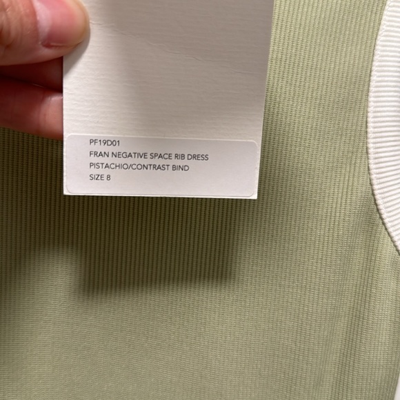NWT Christopher Esber Fran dress pistachio with black and white trim size AU8 - Picture 4 of 6